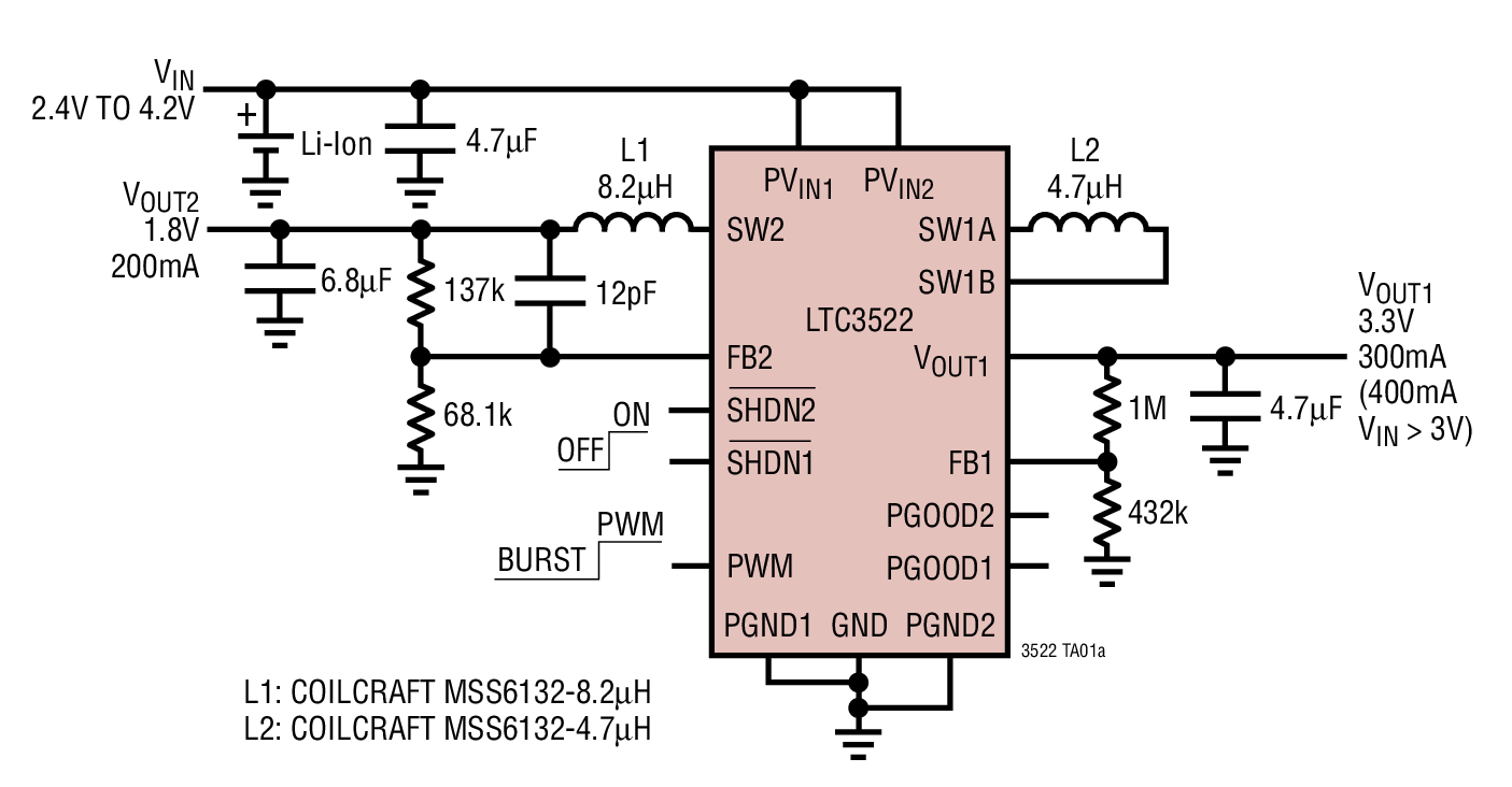 LTC3522Ӧͼһ